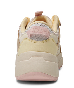 SIF Reflective Cream & Pink Sneakers